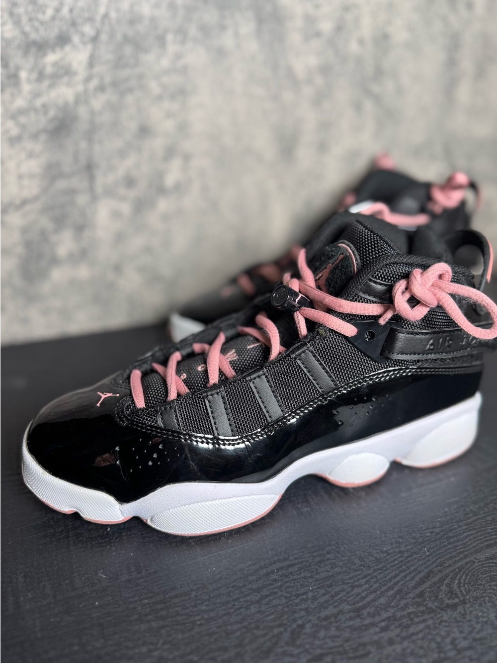 Jordan 6 Rings Black Rust Pink 6.5Y Women’s 8